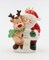 Ceramic Santa With Reindeer Ornament, Home Décor, Gift for Her, Gift for Mom, Kitchen Décor, Christmas Décor